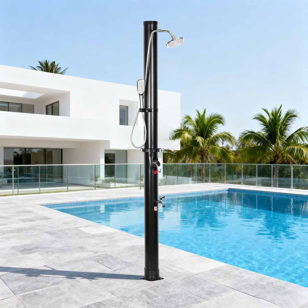 LY18L05-HB 18L tweedelige ABS chroom douchekop zonnedouche buitentuindouche